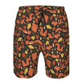 thumbnail image 3 of Logiee Forest Squirrel Print Mens Swim Trunks Quick Dry Board Shorts,Breathable Hawaii Beach Shorts Swimwear Bathing Suits-Small, 3 of 6