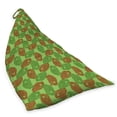 thumbnail image 2 of Animal Lounger Chair Bag, Repeating Abstract Camouflage Color Frogs Illustration, High Capacity Storage with Handle Container, Lounger Size, Caramel Fern Green, by Ambesonne, 2 of 5