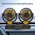 thumbnail image 4 of Car Fans Quiet Portable Cooling Dual Head Rotatable Electric Fan for SUV RV, 4 of 7