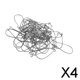 thumbnail image 1 of 2x100 Piezas Ganchos para Pendientes Hallazgos de Alambre para Cables Renales Pendiente Negro 4 piezas, 1 of 10