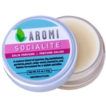 Aromi Socialite Solid Perfume | Jasmine, Lily, Freesia Fragrance, Floral Parfum, Wax Scent (Socialite)
