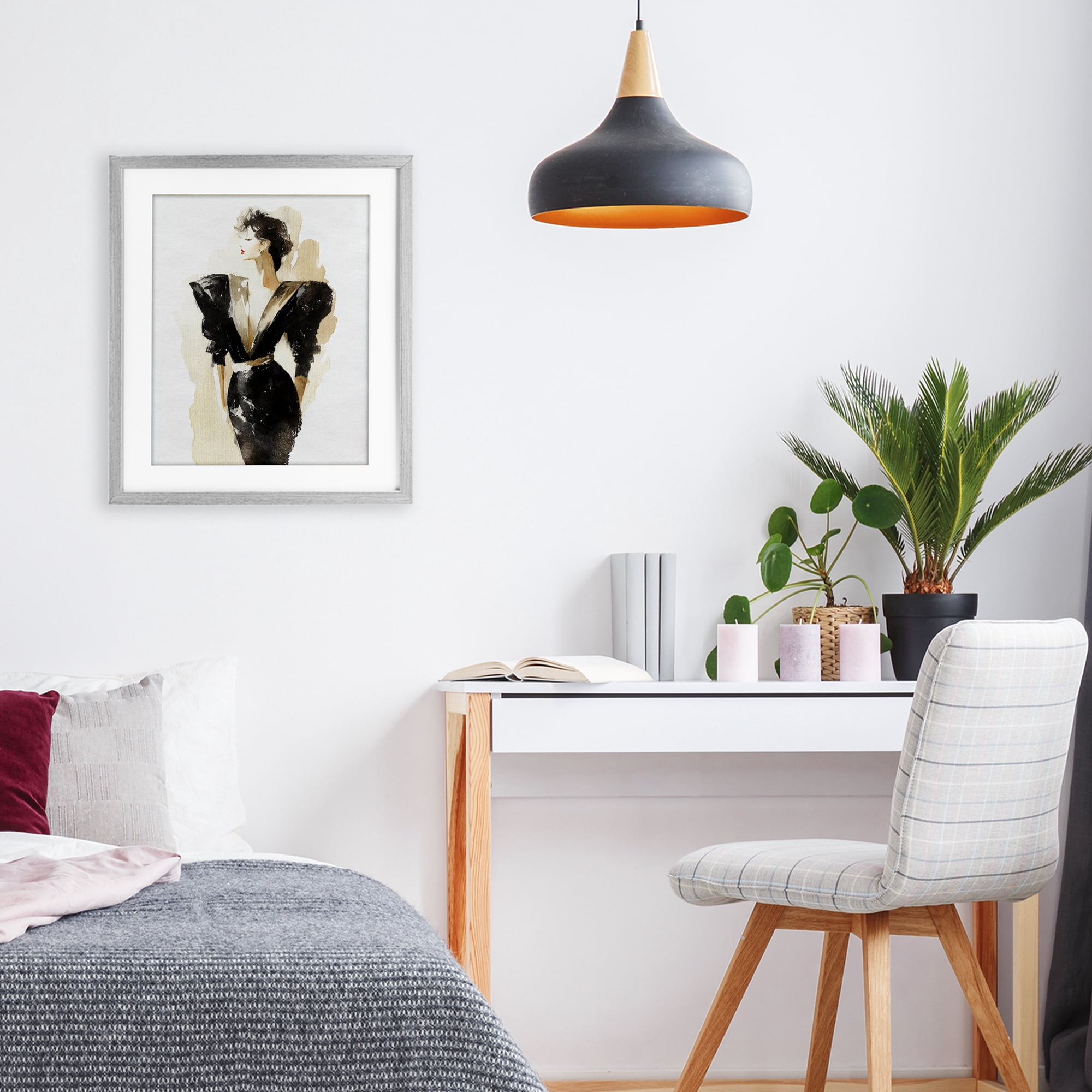 Stupell Industries Timeless Velvet Attitude Gray Framed Print Under Glass, design by Svetlana Aleynikova