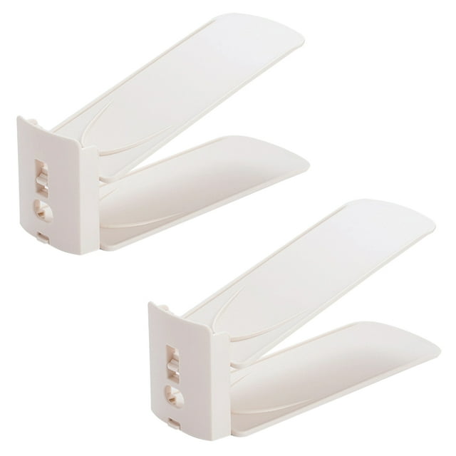 Coofit Shoe Slots Organizer Space Saving Adjustable Shoes Organizer Rack for Closet