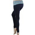 thumbnail image 4 of ToBeInStyle Women's Fleece Lined Leggings with High-Waist Leopard Band, 4 of 5