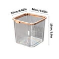 thumbnail image 3 of Trash Cans For Kitchen Garbage Can Desktop Clear Trash Can Plastic Trash Can Small Countertop Trash Can For Office Dresser, 3 of 8
