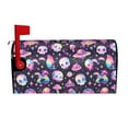 thumbnail image 2 of Lsque Skull mushroom space Mailbox Cover Standard Size ,Magnetic Mailbox Covers Post Wraps Letter Box Cover -21x18 in, 2 of 9