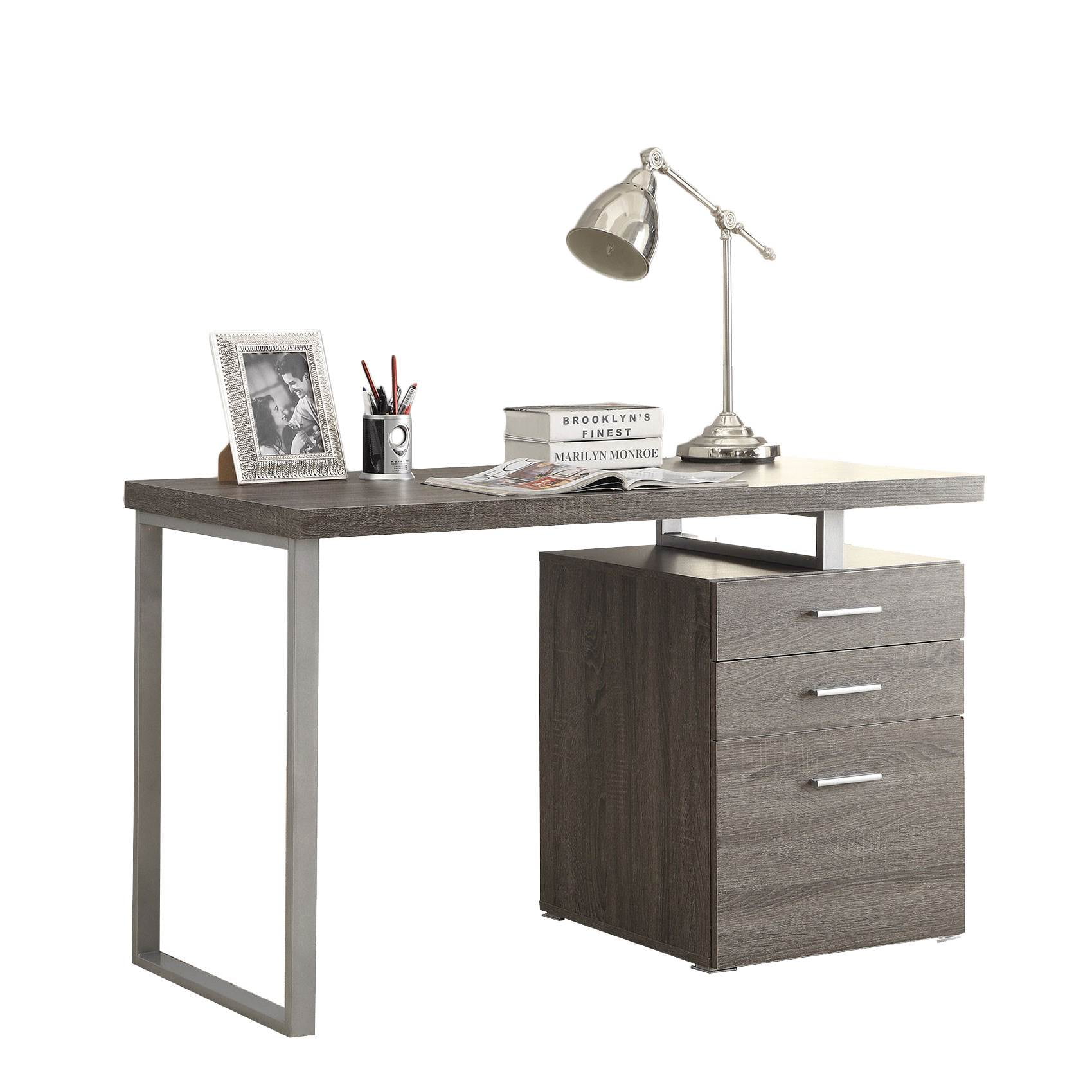 Coaster Home Furnishings Office Desk Weathered Grey Walmart