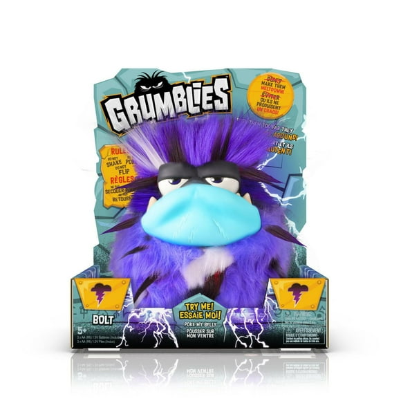 Bolt Grumblies - Jouet interactif 40 réactions et tonalités.
