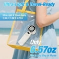 thumbnail image 5 of Portable Turbo Handheld Fan with ICE Cooling – 4000mAh Battery, 5-Speed Wind, Brushless Motor, Fast Charging USB-C, FFoldable, Wearable & Desktop Use, Mini Fan for Outdoor, Travel & Work, 5 of 5