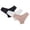 Multicolor#03, variant on 3 Pack Thongs for Women Seamless Briefs Underwear No Show Lace Panties Cheeky V Back Low Rise Summer Ladies Bikini Panties Pink XXL