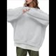 thumbnail image 2 of Sudaderas de Mujer con Cuello Redondo, Forro , Suéteres Oversize, Otoño 2025, Blusas Bonitas, Ropa Preppy Estilo-D XL, 2 of 8