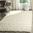 thumbnail image 2 of SAFAVIEH Casablanca Domhnall Southwestern Shag Area Rug, Ivory/Grey, 6' x 6' Square, 2 of 8