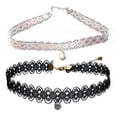 thumbnail image 3 of Collier en Dentelle pour Femmes Collier Ras du Cou Décoratif Mode Simple avec Fausse Perle, 3 of 4