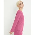 thumbnail image 2 of Hanes Originals Tri-Blend Women's Long Sleeve T-Shirt, Relaxed Fit Inari Heather XS, 2 of 5