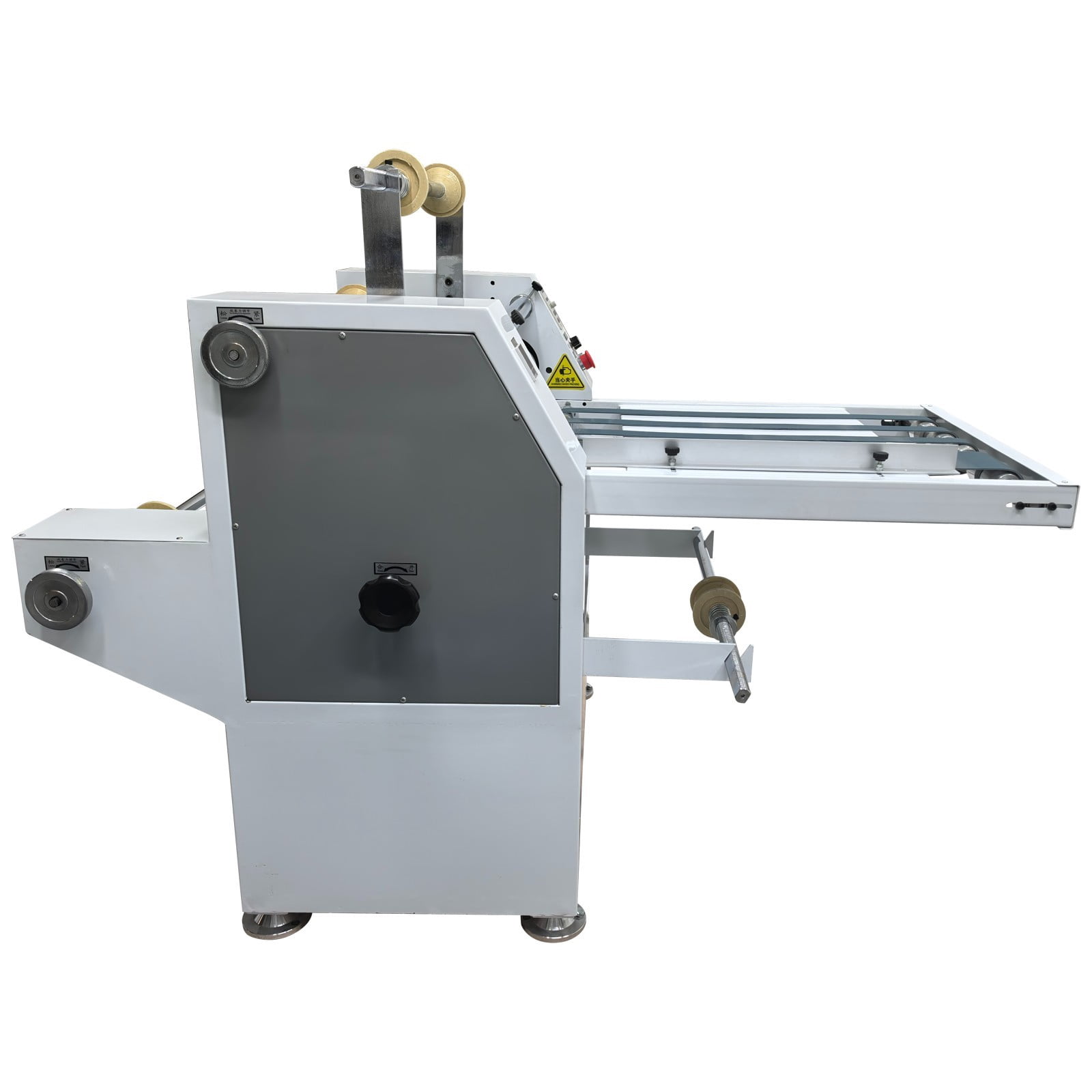 Steel Roller Thermal Laminator Electric Film Laminating Machine with Conveyor Belt and Winding Mechanism