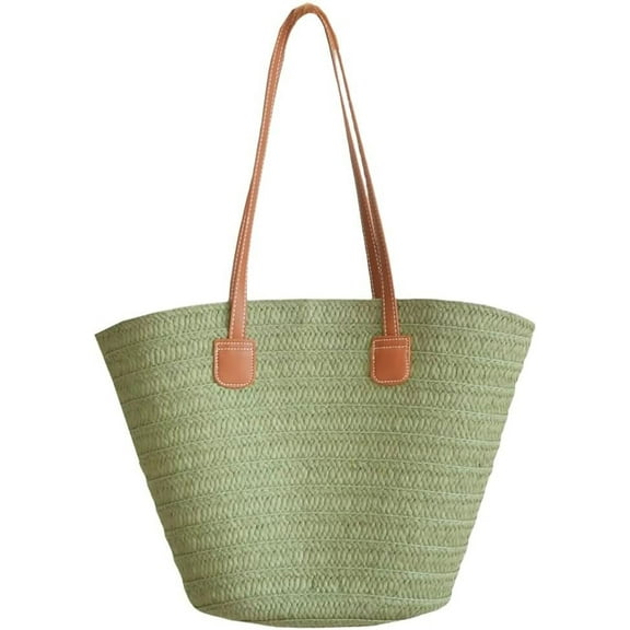 Kukuzhu Women's Hobo Bag Straw Woven Shoulder Bag Summer Beach Totes Handbag Top Handle Purse for Travel Vocation