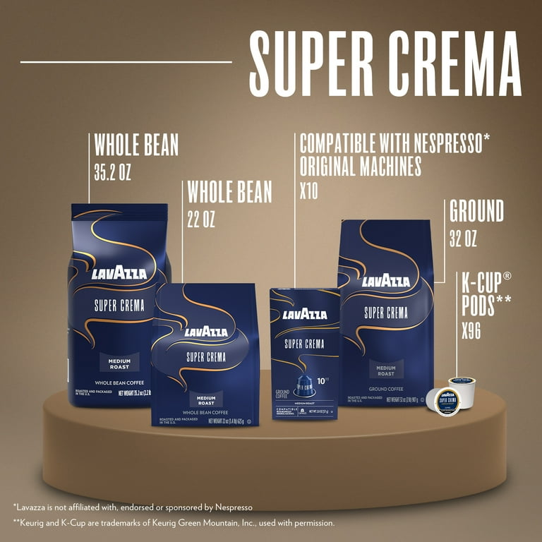 Free Shipping! Lavazza Super Crema Aluminum Capsules for Nespresso