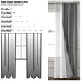thumbnail image 4 of Mainstays 4 Piece Wave Jacquard Window Curtains Panel Set, Dark Grey, 27.5" W x 84" L, 4 of 6