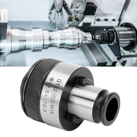 

Tebru Tapping Tool Tapping Collet Tapping Collet Chuck Holder Overload Protection Adjustable Torsion Quick‑Change GT12‑ISO‑M16