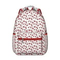 thumbnail image 1 of Sac à Dos Étudiant Fruits de Cerise Motif Mignon de Cerises Rouges Sac d'École avec Imprimé Esthétique Sucré pour les Amateurs de Cerises et Illustration Inspirée des Bonbons, 1 of 5