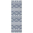 thumbnail image 2 of GlowSol 2' x 6' Vintage Boho Runner Rug Kitchen Hallway Runners Non Slip Bedroom Runner Rug Indoor Geometric Floor Mat for Laundry, Blue, 2 of 7