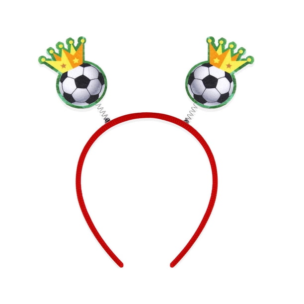 Diadema de fútbol suave y elástica para el pelo, accesorio para animar partidos de fútbol, entrenamientos, reuniones de aficionados, etc.