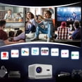 thumbnail image 3 of Proyector inteligente portátil M10 Plus para Android11.0 HD 4K proyección hogar al aire libre, 3 of 9
