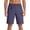 Gray, variant on Mens Mid Rise Cotton-Linen Blend Casual Shorts, Drawstring Waist Loose Breathable Vacation Style Bottoms Gray M