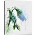 thumbnail image 2 of Tulipe Verte Croquis Aquarelle - Impression sur Toile Florale, 2 of 3