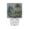 thumbnail image 2 of Beautiful Deer in Forest LED Night Light Dusk to Dawn Sensor 2 Pack Plug-in Soft Light Nightlights for Bedroom Bathroom Nursery Hallway Kitchen, 2 of 7