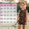 thumbnail image 7 of chaqlin Mushroom Flowers Girls 2 Piece Summer Outfits Kids Shorts Set Round Neck Tank Top and Soft Shorts with Pockets Kids Short Set for 5-14Y, 7 of 7
