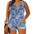 thumbnail image 3 of Womens Plus Size Tank Tops Summer Casual Loose Soft Blouses Sleeveless Solid Color Button Workout Tank Tops Tshirts, 3 of 6