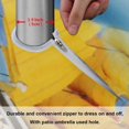 thumbnail image 6 of Coolnut 60" Beach Outdoor Tablecloth with Umbrella Hole and Zipper, Waterproof Round Tablecloth for Party,Patio,Picnic,Holiday Dinner,Summer, 6 of 7
