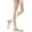 Wheat, variant on mediven comfort 15-20 mmHg Thigh High w/Lace Silicone Top Band Open Toe Compression Stockings, Ebony, III-Petite