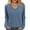 Blue (NEW), variant on PFRNLF V Neck Sweaters for Women No Boundarie Lightweight Long Sleeve Tunic Tops Casual Knit Pullover Sweater