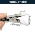 thumbnail image 3 of Dusknt Stainless Steel Clothespins, Laundry Clothes Clips, Kitchen Bag Clips White Rubber Coated Stainless Clothespins Anti-Slip Heavy Duty Multi-Purpose Clip, 10Pc, 3 of 5