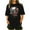 Black, variant on Sexlip Womens Swimsuit Set Dripping Rose Skull Print Cover Up Design Crew Neck Short Sleeve Casual Silhouette Breathable Fabric for Casual Beach Days Black XL