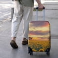 thumbnail image 3 of Sunset Sunflower Field Scene Luggage Cover Fashion Suitcase Cover Baggage Covers Fit 25-28 Inch Luggage (Go Travel), 3 of 5