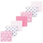 Luvable Friends Hudson Baby Flannel Receiving Blankets 7pk, Pink Medallion