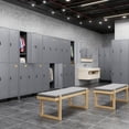 thumbnail image 7 of GangMei 6 Doors Metal Storage Locker Cabinet with Code Lock, Industrial Storage Locker for Employees, Large Steel Storage Locker Cabinet for School Office Gym Bedroom,Assembly Required (Dark Gray), 7 of 7