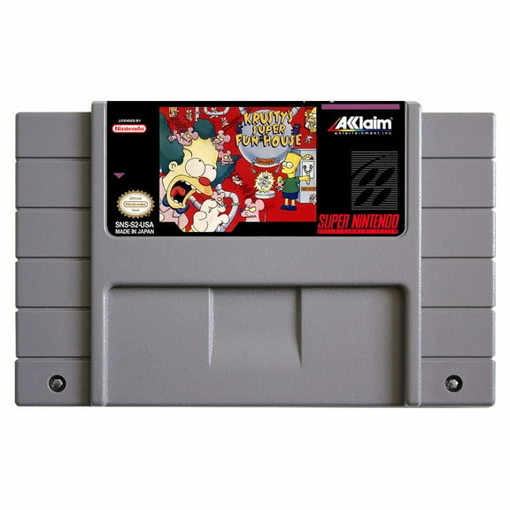 SNES Games Cartridge Krusty's Super Fun House