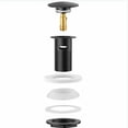 thumbnail image 5 of Desagüe automático para fregadero compatible con desbordamiento, construcción robusta de aleación de zinc que garantiza durabilidad y longevidad para uso en cocinas y baños, 5 of 5