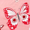 1pc Waterproof Bed Sheets Butterfly Printed Fitted Bed Sheet for Double Bed Single/Queen/King