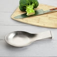 thumbnail image 5 of Stainless Steel Spoon Rest, 9.8 x 3.7 Inch (Silver 1PC), 5 of 8
