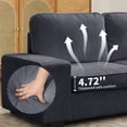 thumbnail image 6 of MUZZ Loveseat Sofa, 85" Modular Upholstered Corduroy Couch, Love Seat Couches for Living Room,Bedroom,Small Space, Dark Grey, 6 of 9