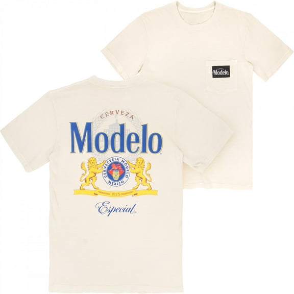 Modelo Especial Premium Super Soft Heavyweight Front Pocket Back-Print T-Shirt-2XLarge