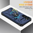 thumbnail image 4 of Case for Samsung Galaxy S24 Plus Heavy Duty Case with Rotated Ring Holder Stand, Magnetic Car Mount, Military Grade Shockproof Rugged Protection Phone Cover for Galaxy S24 Plus, Deep Blue, 4 of 8