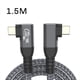 thumbnail image 2 of Cable USB 4 de Ángulo de 90 Grados 40 Gbps USB4 Codo Tipo C Cable de Transferencia de Datos USB C PD240W Carga Rápida 1,5 M, 2 of 5
