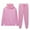18# Pink, variant on Huankd Mens Sweatsuit Fleece 2 Piece Set Oversized Hoodie Drawstring Sweatpants Lounge Sportswear Streetwear​ Yellow 2XL