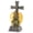 Gray, variant on Zingz & Thingz Blessed Cross Solar Light Outdoor Figurine - 10.75" - Gray and Green